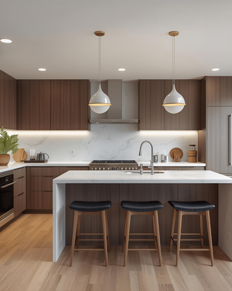 Subtle feature lighting in Reading kitchen extension
